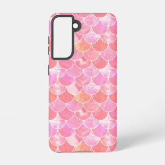 Coque Samsung Galaxy Échelles de sirène rose