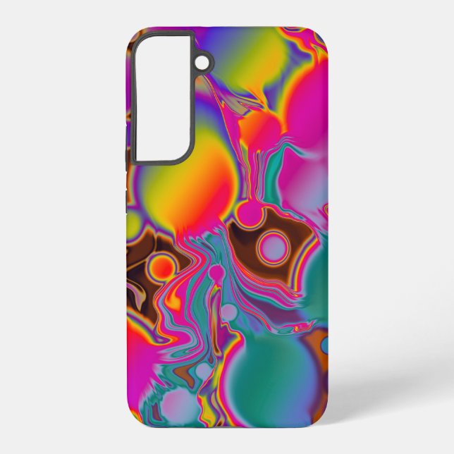 Coque Samsung Galaxy Éclatement de couleur funky (Verso)