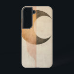 Coque Samsung Galaxy Eclipse Harmony Téléphone<br><div class="desc">Une lune de croissant chevauche un soleil doux,  symbolisant l'équilibre et l'unité sous une forme abstraite minimale mais puissante.</div>
