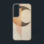 Coque Samsung Galaxy Eclipse Harmony Téléphone<br><div class="desc">Une lune de croissant chevauche un soleil doux,  symbolisant l'équilibre et l'unité sous une forme abstraite minimale mais puissante.</div>