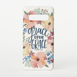 Coque Samsung Galaxy S10 Écriture étui de téléphone floral