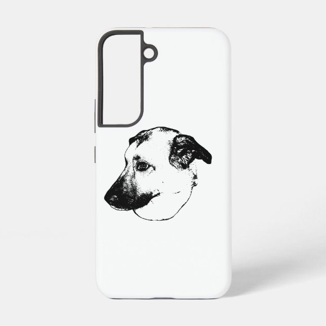 Coque Samsung Galaxy Edge Guard, Boîtier d'art de chien (Verso)