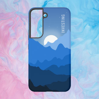 Coque Samsung Galaxy Édition Blue Mountain Minimaliste à Trajectoire As