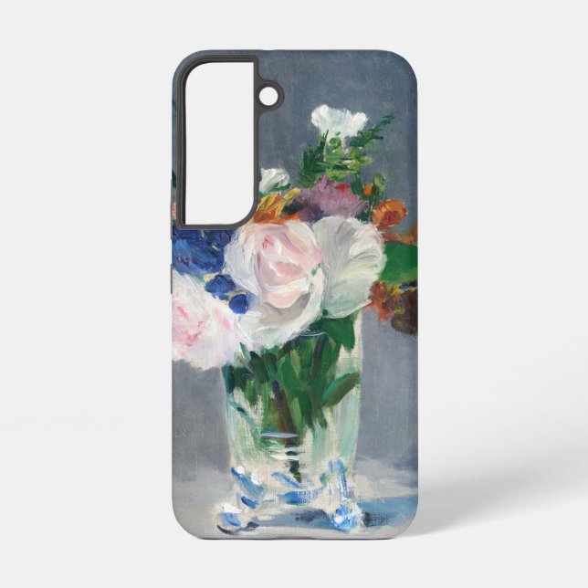 Coque Samsung Galaxy Edouard Manet - Fleurs dans un Vase de Cristal (Verso)