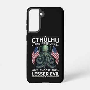 Coque Samsung Galaxy Élections amusantes de 2024 Cthulhu Président