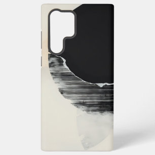 Coque Samsung Galaxy Élégance Abstraite : Fusion caustique du noir et d