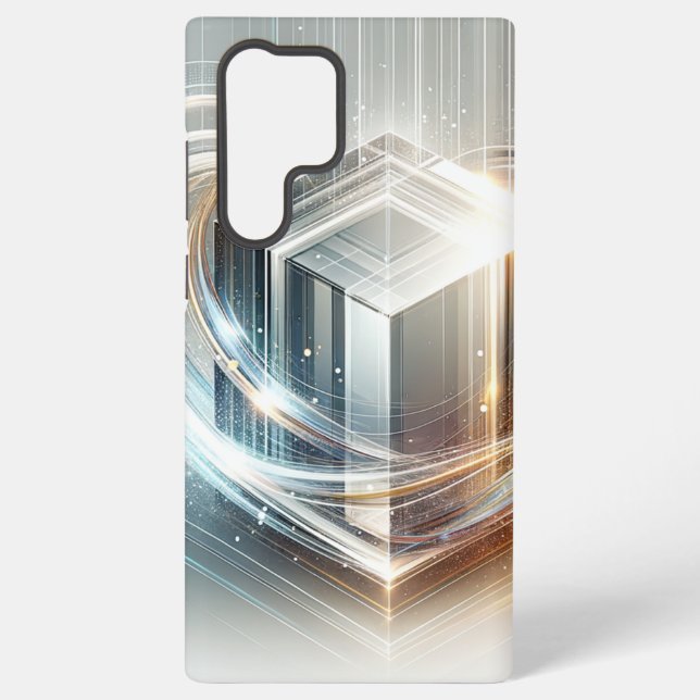 Coque Samsung Galaxy Élégant appareil photo futuriste en verre (Verso)