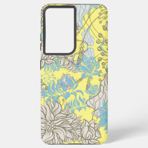 Coque Samsung Galaxy Élégant Chic Fleur Jaune