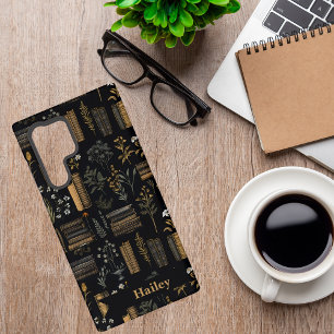 Coque Samsung Galaxy Elégant design de livre - Dark Academia - Livre Vi