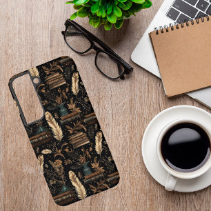 Coque Samsung Galaxy Elégant design de livre - Dark Academia - Livre Vi