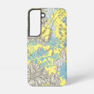 Coque Samsung Galaxy Élégant Fleur sauvage chic jaune
