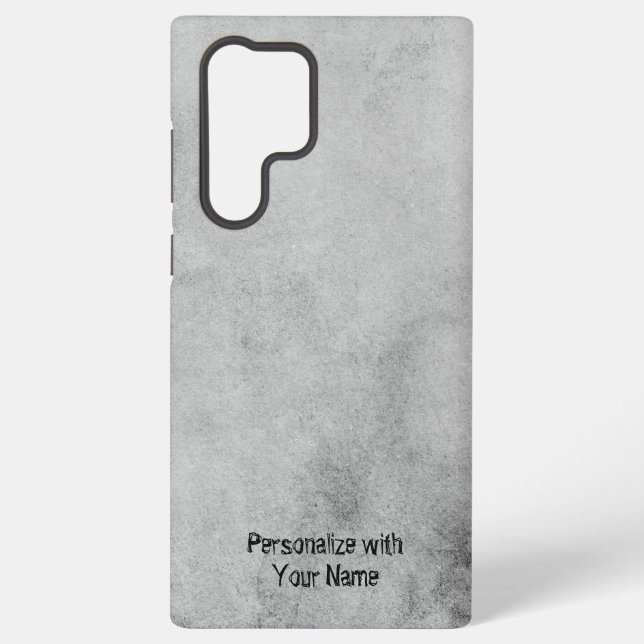 Coque Samsung Galaxy "Elegant Grey Grunge Background Cell Phone Case" (Verso)