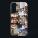 Coque Samsung Galaxy Elegant Meilleur Papa Jamais Script Photo<br><div class="desc">Élégant meilleur papa jamais Script Photo Samsung Galaxy S22  Coque.</div>