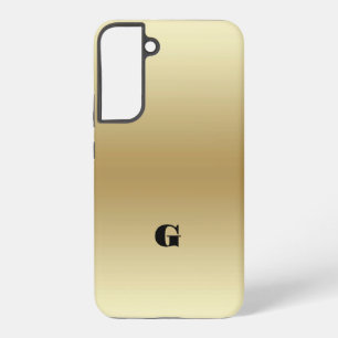 Coque Samsung Galaxy Élégant Or Clair Personnalisé Teal