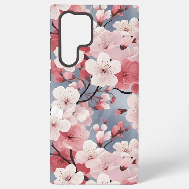 Coque Samsung Galaxy Élégant Sakura Floral japonais (Verso)