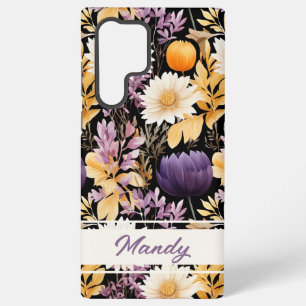 Coque Samsung Galaxy Élégantes fleurs d'automne motif