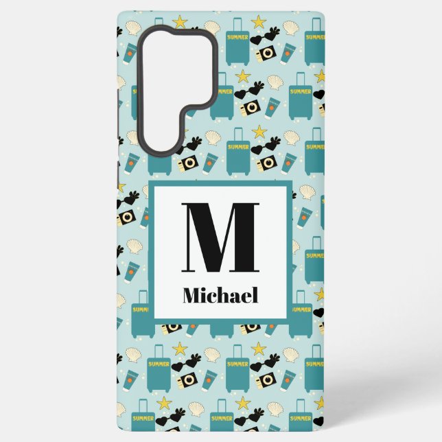 Coque Samsung Galaxy Éléments mignons de vacances d'été (Verso)