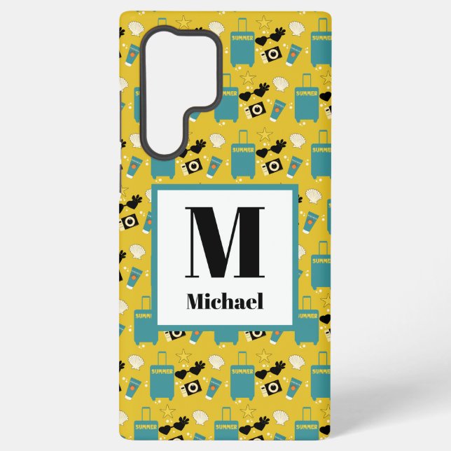 Coque Samsung Galaxy Éléments mignons de vacances d'été (Verso)