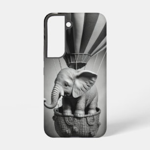 Coque Samsung Galaxy Elephant bébé dans un ballon à air chaud