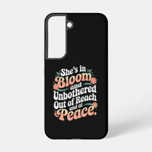 Coque Samsung Galaxy Elle est en fleurs et indifférente hors de portée