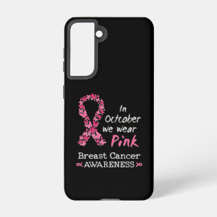 Coque Samsung Galaxy En Octobre nous portons rose Cancer du sein Sensib