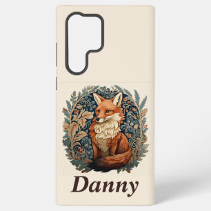 Coque Samsung Galaxy Enchanter le renard boisé avec un nom personnalisé