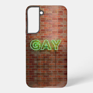 Coque Samsung Galaxy Enseigne néon gay illuminée SlipperyJoe lumineuse