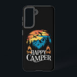 Coque Samsung Galaxy Équipage de camping rétro vintage campeur heureux<br><div class="desc">Équipage de camping rétro vintage campeur heureux assorti</div>