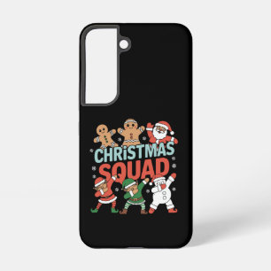 Coque Samsung Galaxy Équipe de Noël Père Noël Dabbing Elf Family Corres