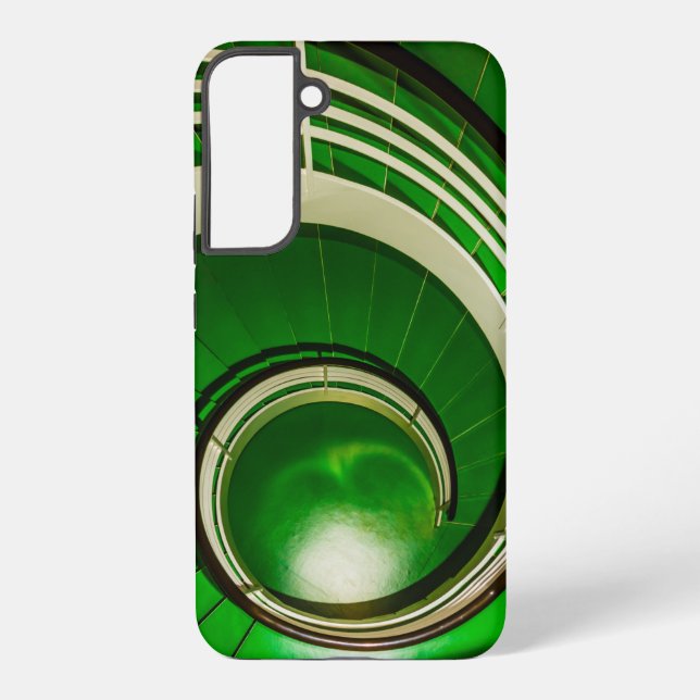Coque Samsung Galaxy Escalier vert circulaire (Verso)