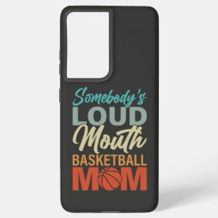 Coque Samsung Galaxy Esprit de maman de basketball à bouche forte de qu