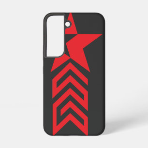 Coque Samsung Galaxy Étoile rouge avec flèches chevron