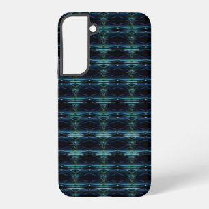 Coque Samsung Galaxy Etoiles arc-en-ciel bleu vert, Motif Artdeco