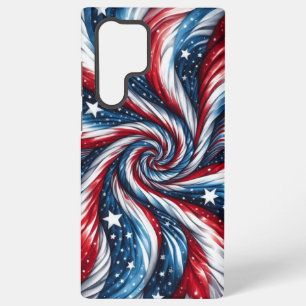 Coque Samsung Galaxy Étoiles et rayures patriotiques avec une torsion m