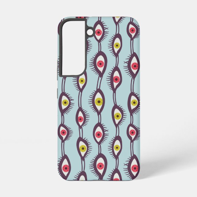 Coque Samsung Galaxy Étrange Psychédélique Super Hippie Motif oeil (Verso)
