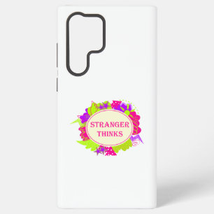 Coque Samsung Galaxy Étranger pense citation dans le style d'une émissi