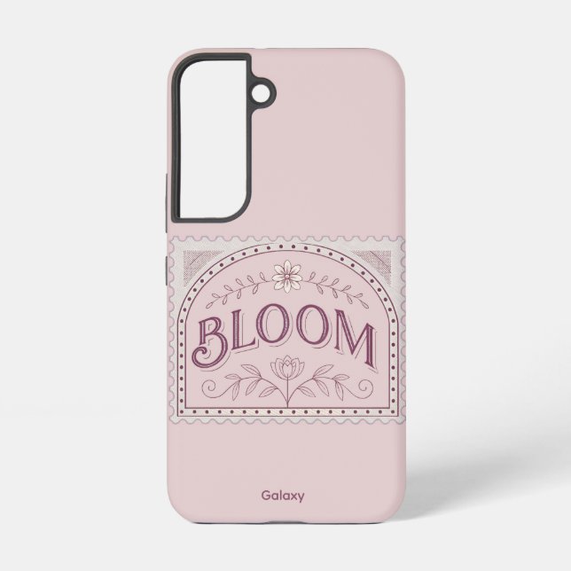 Coque Samsung Galaxy Étui Bloom Stamp pour Samsung Galaxy S22 (Verso)
