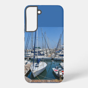 Coque Samsung Galaxy Étui de galaxie côtière Yachts blancs