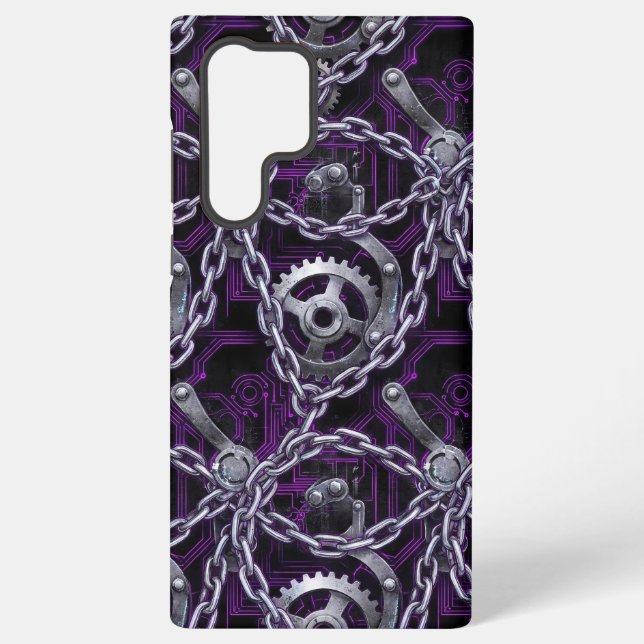 Coque Samsung Galaxy Étui de téléphone à chaîne Cyber Gothic (Verso)