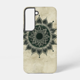 Coque Samsung Galaxy Étui de téléphone à racines de mandala solaire