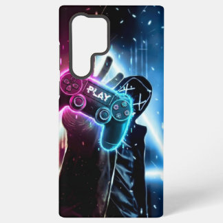 Coque Samsung Galaxy Étui de téléphone à silhouette à capuche de joueur