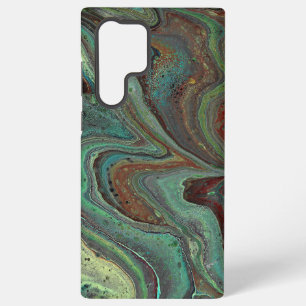 Coque Samsung Galaxy Étui de téléphone abstrait vert fou Daddy O 3