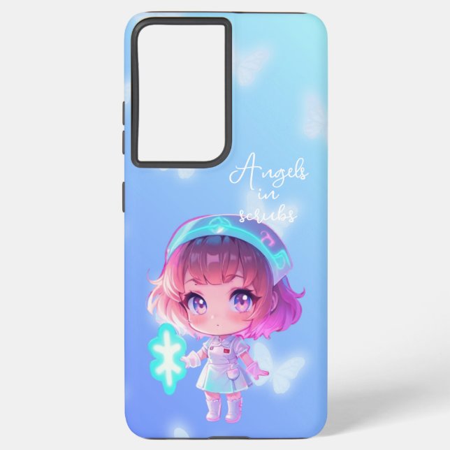 Coque Samsung Galaxy Étui de téléphone Anges en blouse (Verso)