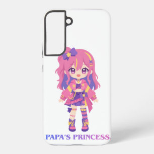 Coque Samsung Galaxy Étui de téléphone Anime "LA PRINCESSE DE PAPA" Kaw