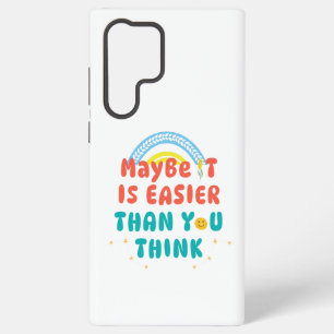 Coque Samsung Galaxy Étui de téléphone avec citation rétro positive