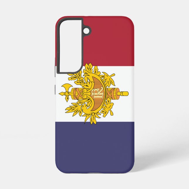 Coque Samsung Galaxy étui de téléphone avec drapeau de France (Verso)