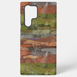 Coque Samsung Galaxy Étui de téléphone botanique collage artistique