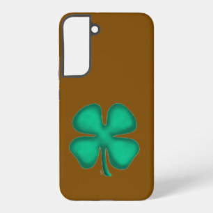 Coque Samsung Galaxy Étui de téléphone brun S22Plus Trèfle irlandais Lu