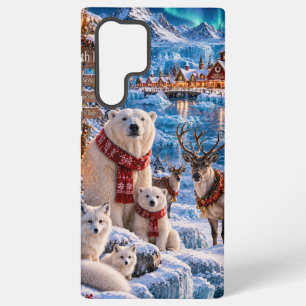 Coque Samsung Galaxy Étui de téléphone de Noël Arctique du Pôle Nord