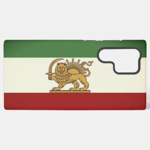 Coque Samsung Galaxy Étui de téléphone drapeau rustique Lion et Soleil